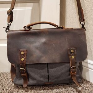 Lifewit Messenger Leather Bag Computer Bag Office